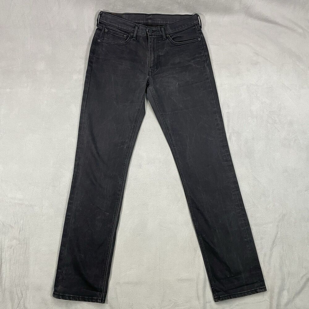 Levis 541 Jeans Mens Size 32x36 Black Athletic Tapered Fit Stretch Denim Pants